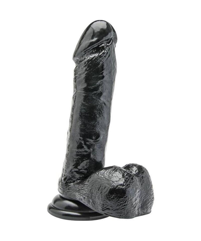 get real dildo 18 cm con sfere nero