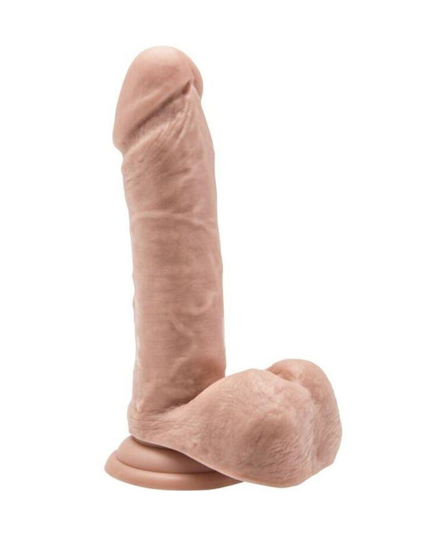 get real dildo 18 cm con palle di pelle