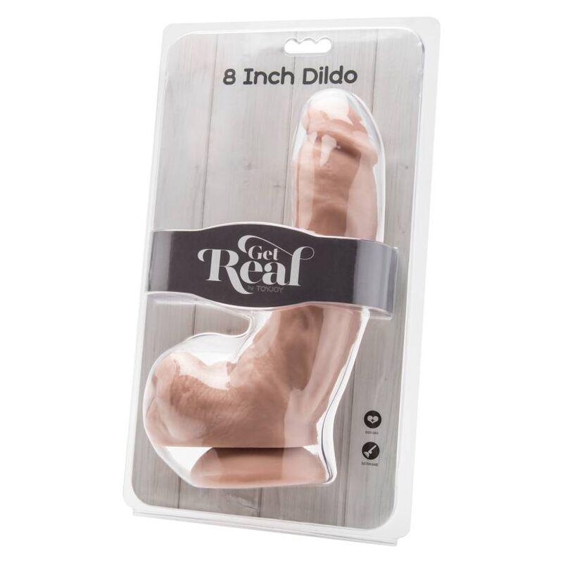 get real dildo 20 5 cm con palle di pelle