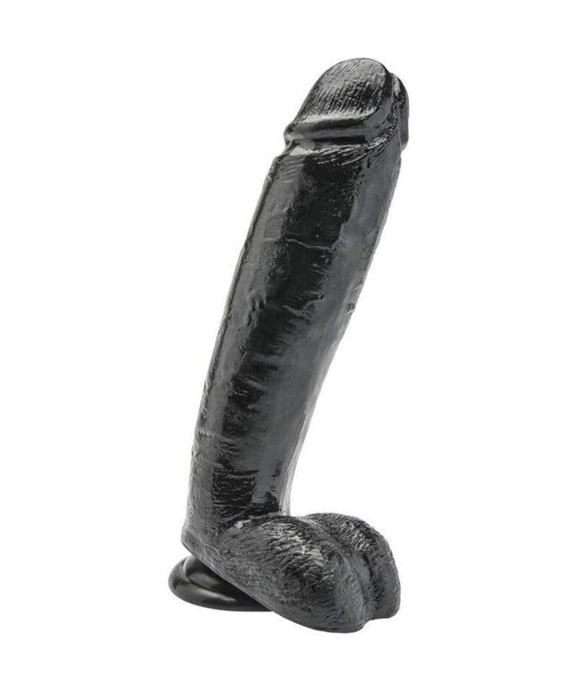 get real dildo 25 5 cm con sfere nero