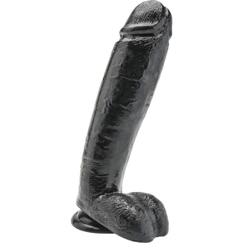 get real dildo 25 5 cm con sfere nero