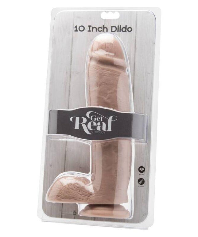 get real dildo 25 5 cm con palle di pelle