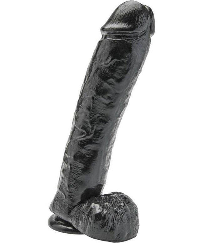 get real dildo 28 cm con sfere nero