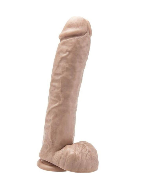 get real dildo 28 cm con palle di pelle