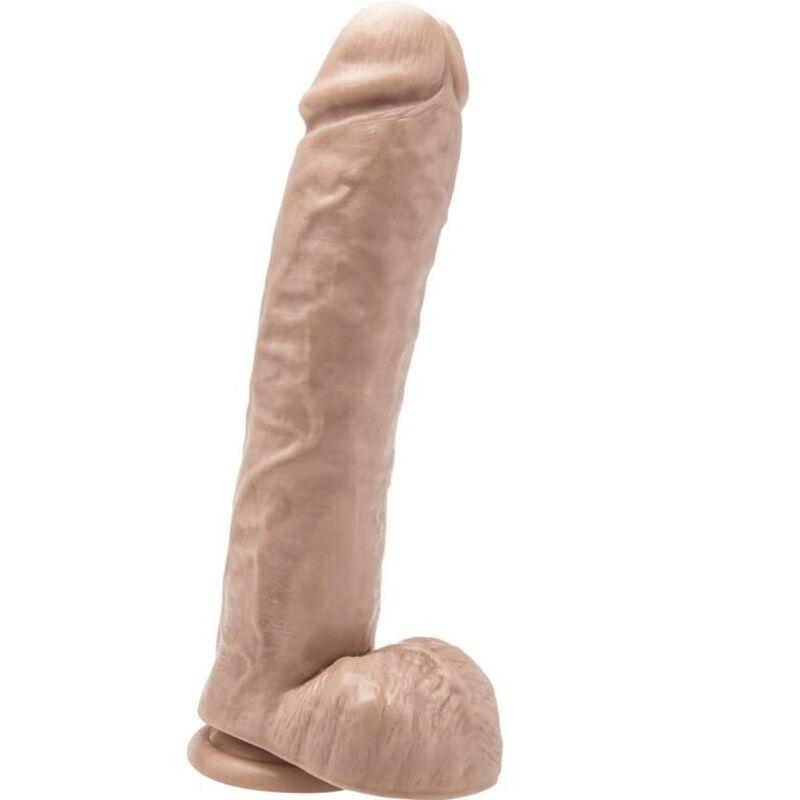 get real dildo 28 cm con palle di pelle