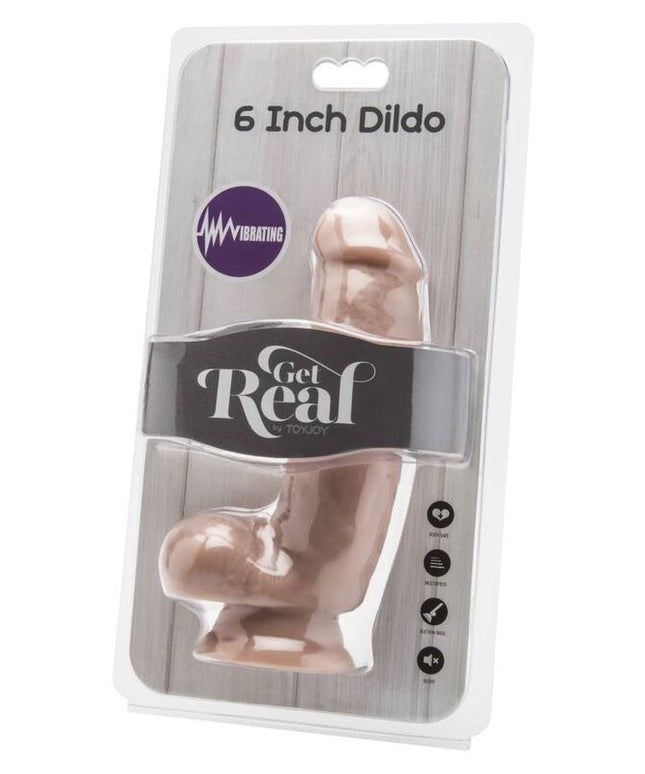 GET REAL - DILDO 12 CM CON VIBRATORE PER SFERE