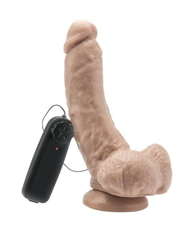 get real dildo 20 5 cm con vibratore per sfere