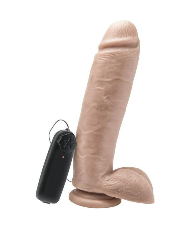 get real dildo 25 5 cm con vibratore per sfere