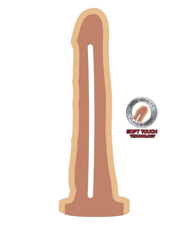 get real dong a doppia densit 19 cm pelle