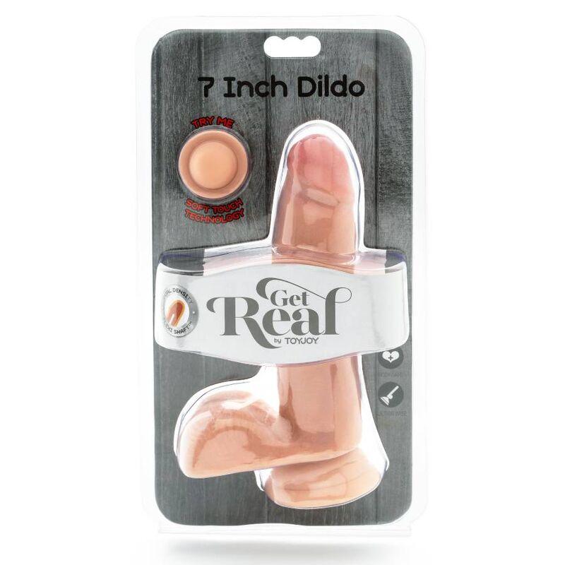 get real dildo a doppia densit 12 cm palle di pelle