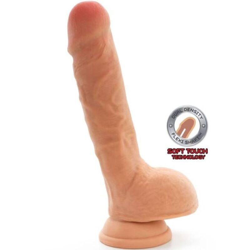 get real dildo a doppia densit 25 5 cm palle di pelle