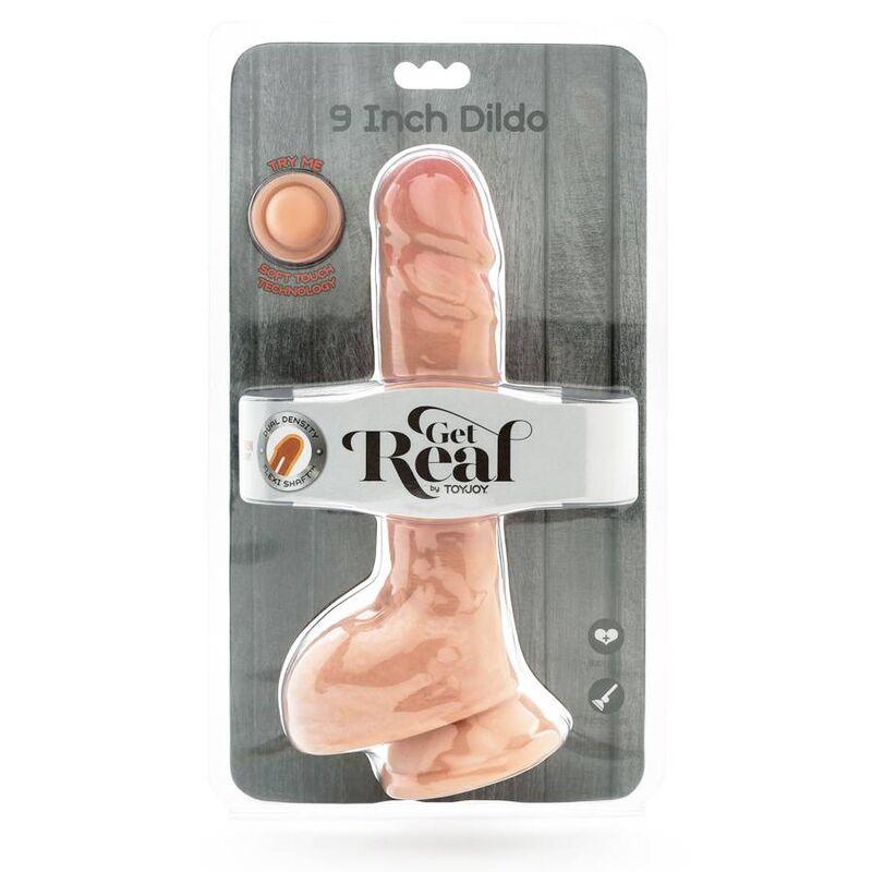 get real dildo a doppia densit 25 5 cm palle di pelle