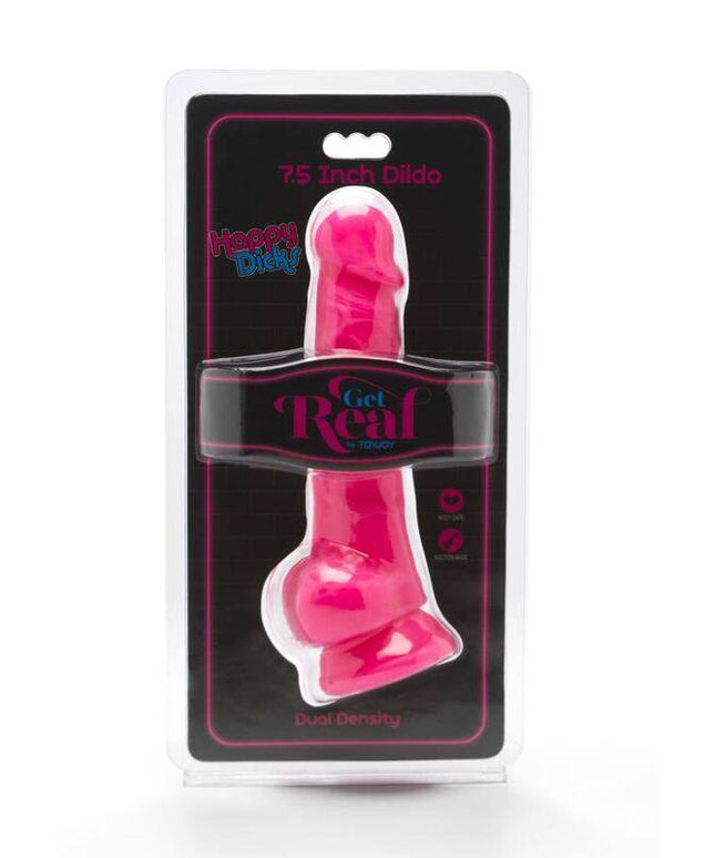 get real happy dicks 19 cm con sfere rosa