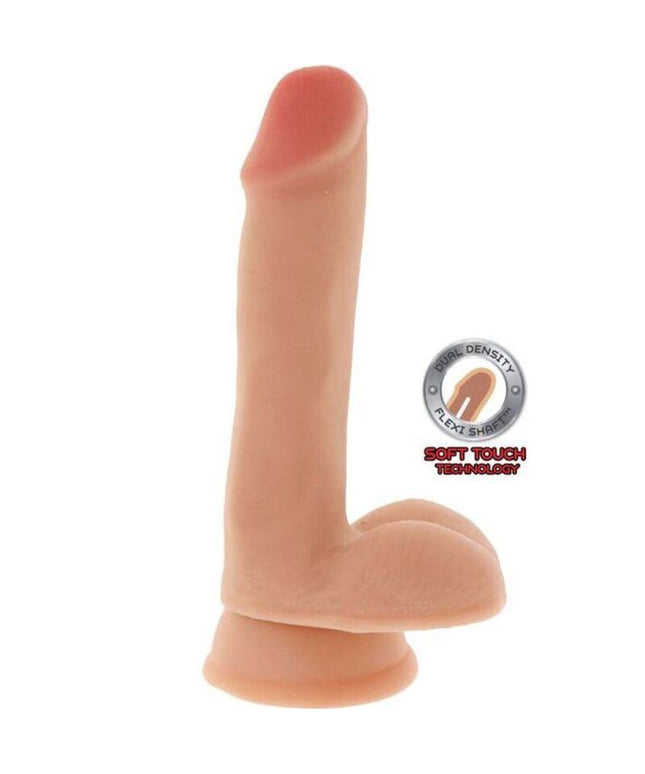 get real dildo a doppia densit 17 cm palle pelle