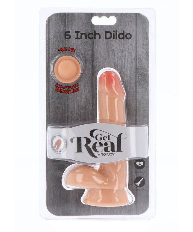 get real dildo a doppia densit 17 cm palle pelle