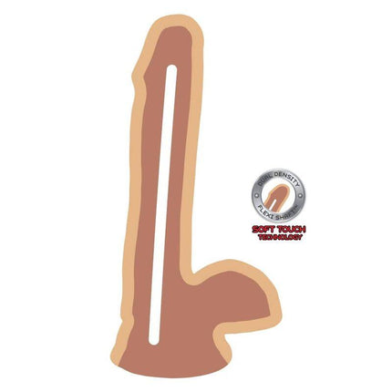 get real dildo a doppia densit 17 cm palle pelle