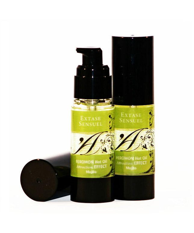 EXTASE SENSUAL - OLIO DA MASSAGGIO EFFETTO CALORE AI FEROMONI DEL MOJITO 30 ML - Only Vibes