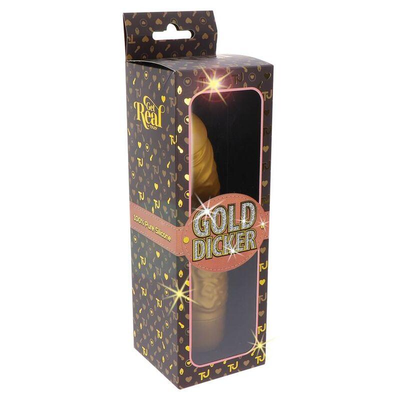 get real vibratore gold dicker stim oro