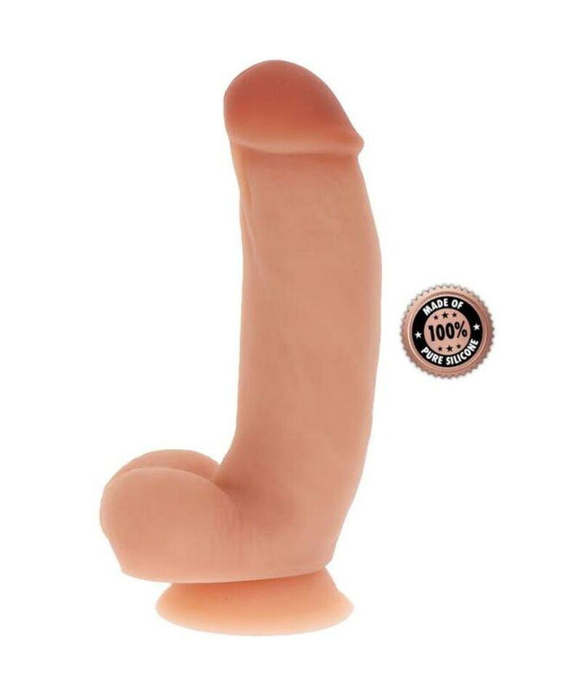 get real dildo in silicone 18 cm con palle in pelle