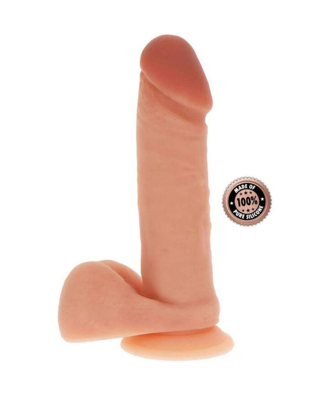 get real dildo in silicone 20 5 cm con palle in pelle