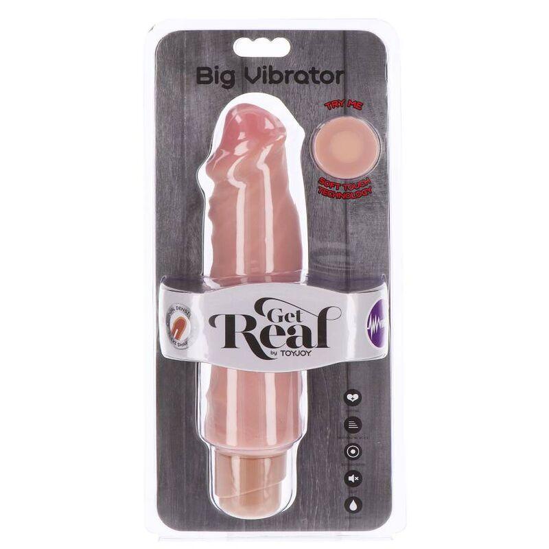 get real vibratore grande a doppia densit 20 5 cm pelle