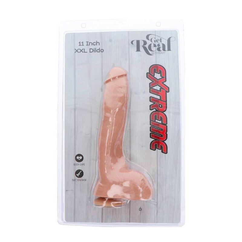 get real dildo xxl estremo 28 cm pelle