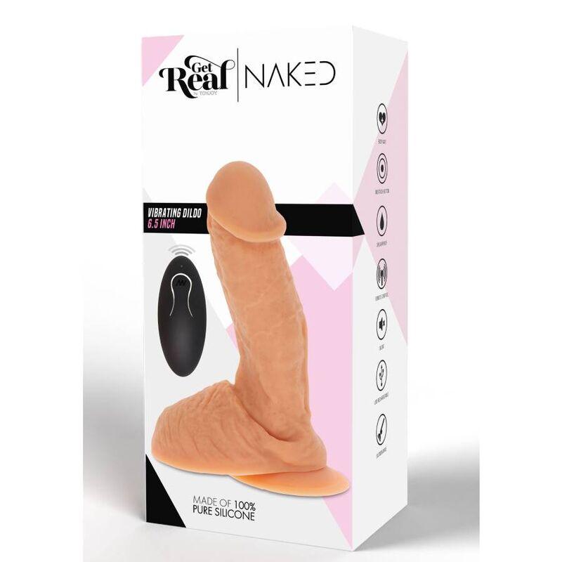 get real pelle vibrante per dildo in silicone