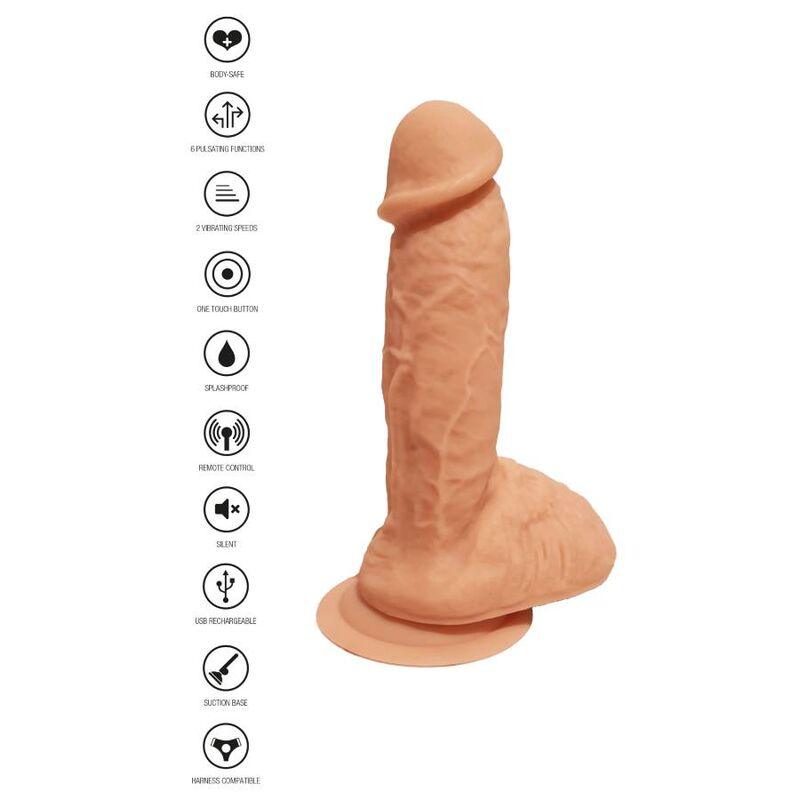 get real pelle vibrante per dildo in silicone