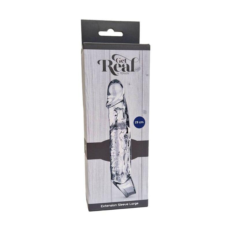 get real estensione lunga 19 cm trasparente