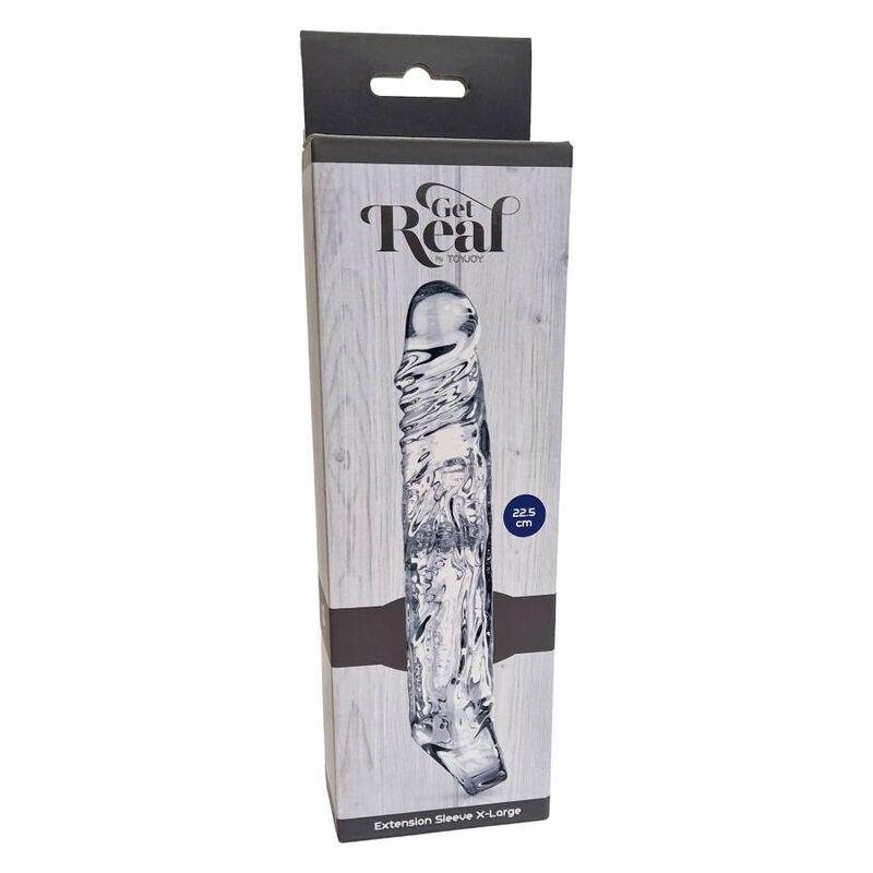 get real manicotto di estensione xlarge trasparente