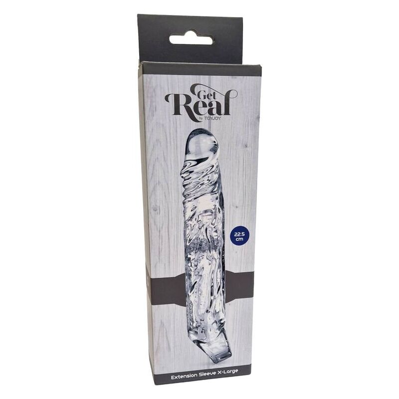 GET REAL - MANICOTTO DI ESTENSIONE XLARGE TRASPARENTE