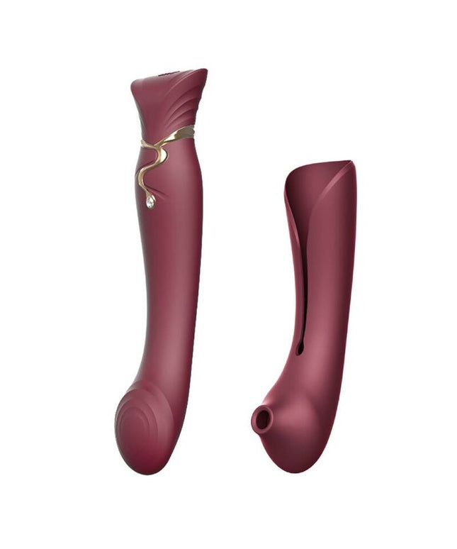 ZALO - SET QUEEN PULSE WAVE CLIT STIM ROSSO