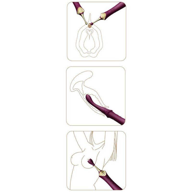 zalo bess 2 clitoral massager purple