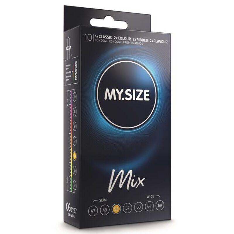 my size mix preservativi 53 mm 10 unit