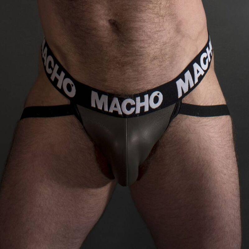 macho mx27gr jock leather grigio beige s