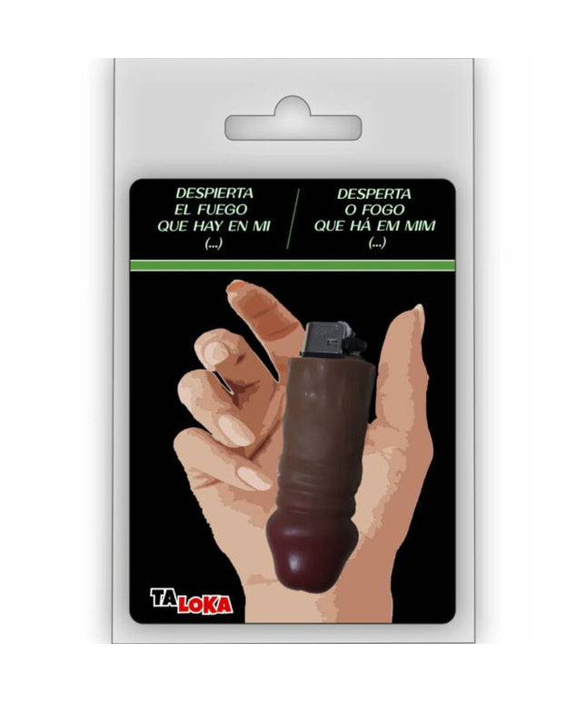 TALOKA - FANTASTICO ACCENDINO A FORMA DI PENE COLORE MULATTO 100% RICARICABILE