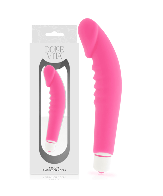 dolce vita realistic pleasure pink silicone