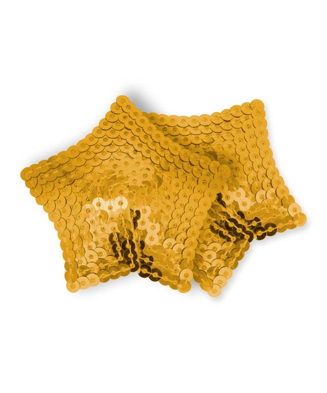 ohmama fetish copri capezzoli a stella con paillettes dorate