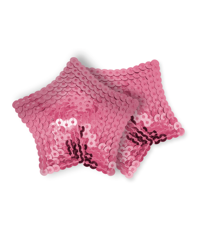 ohmama fetish copri capezzoli a stella con paillettes rosa