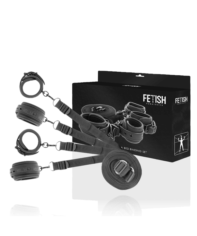 fetish submissive set di manette e cravatte con fodera in noprene