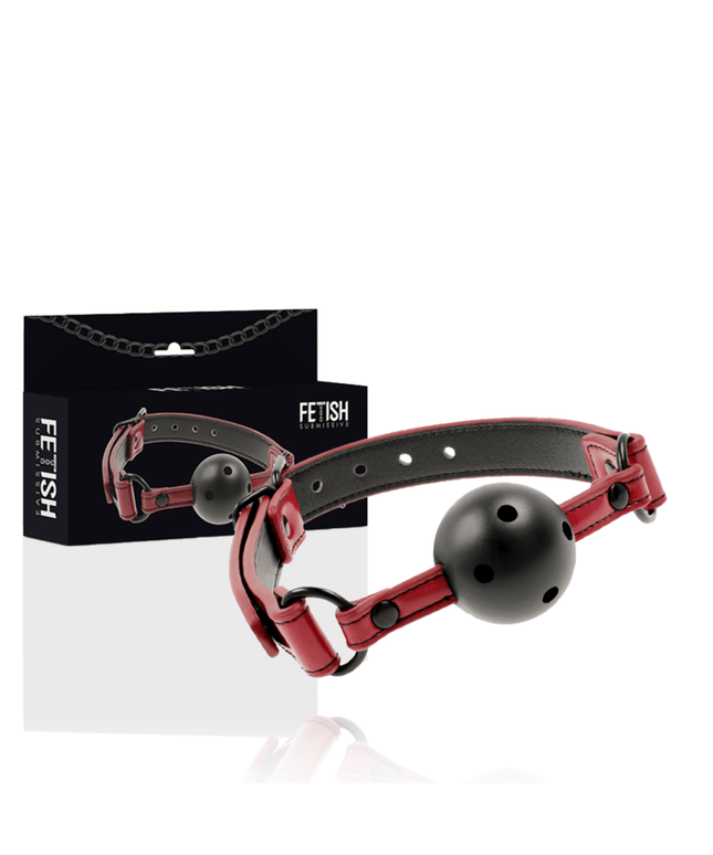 fetish submissive dark room gag traspirante