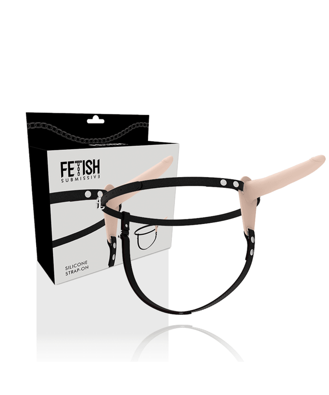 fetish submissive harness flesh silicone 15 cm