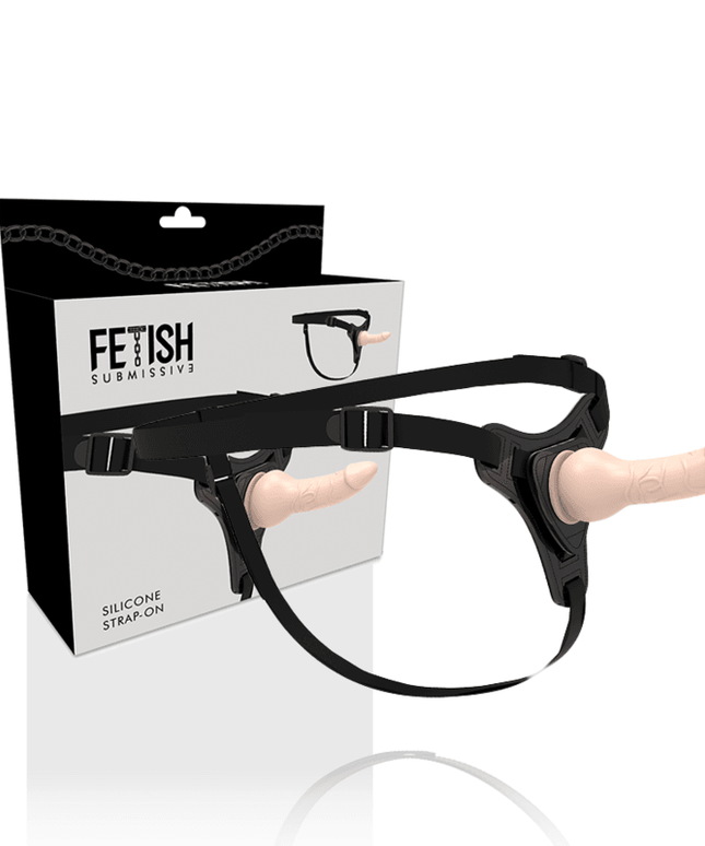 fetish submissive harness silicone realistico in carne 16cm