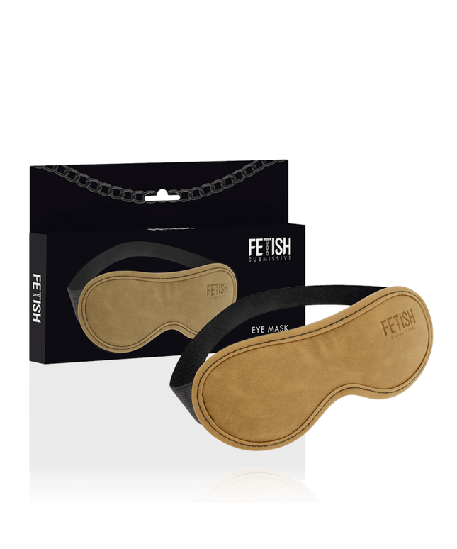 fetish submissive origen maschera vegana in pelle con fodera in neoprene