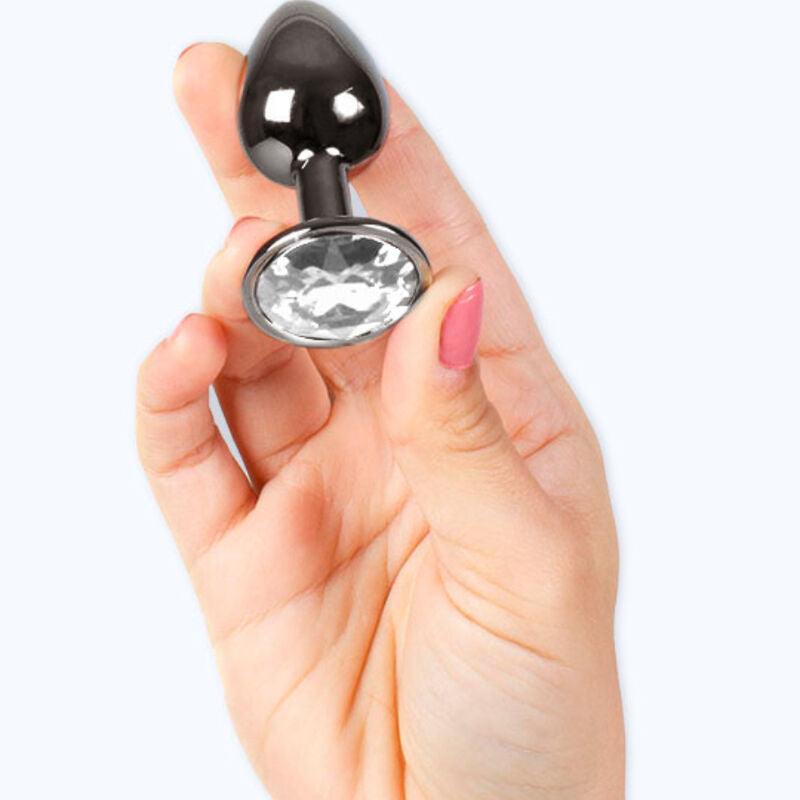 secretplay butt plug gunmetal taglia piccola 7 cm