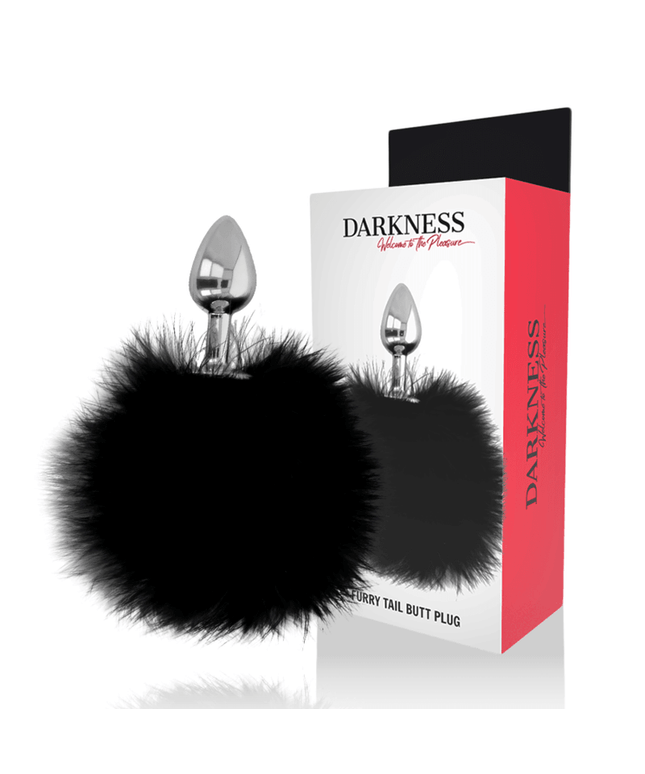 darkness buttplug anale extra con coda nera 7 cm