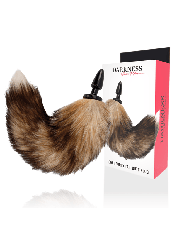 darkness coda naturale con plug anale in silicone 10 cm