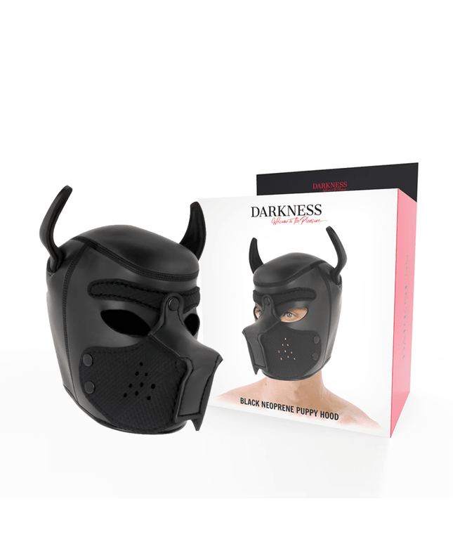 darkness maschera per cani in neoprene con muserola rimovibile m