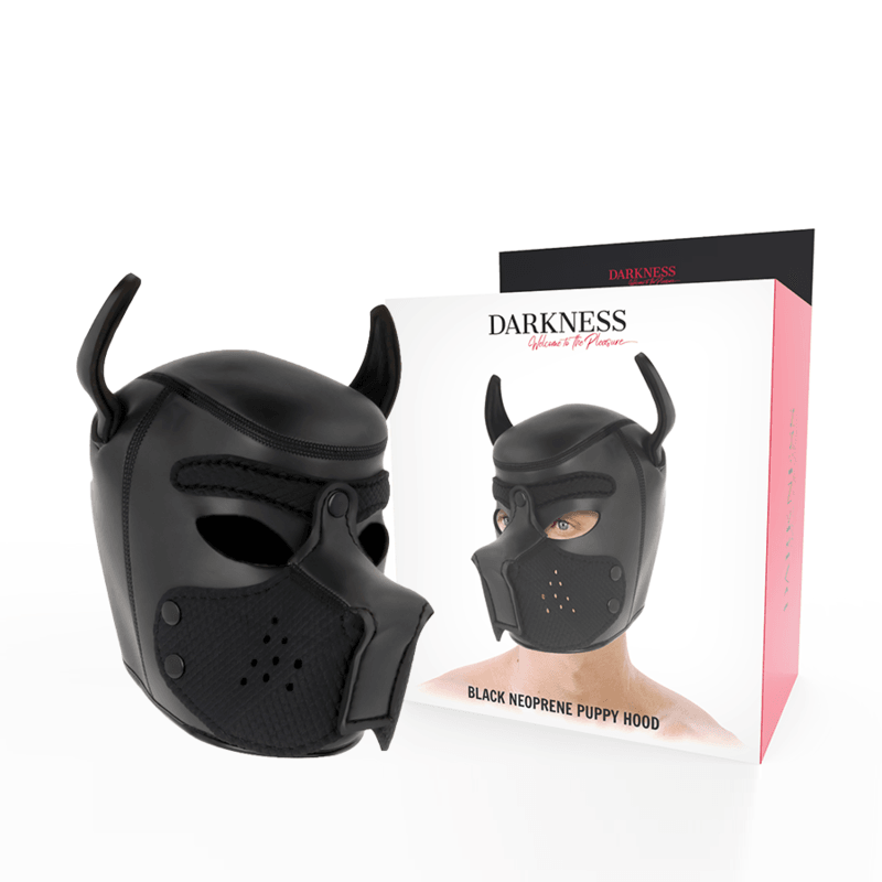 darkness maschera per cani in neoprene con muserola rimovibile m