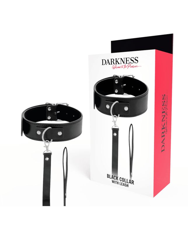 darkness collana postura con catena in pelle